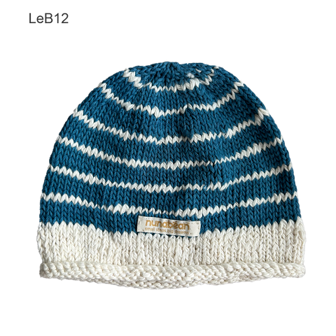 eco-baby stripey beanies (0-3m)