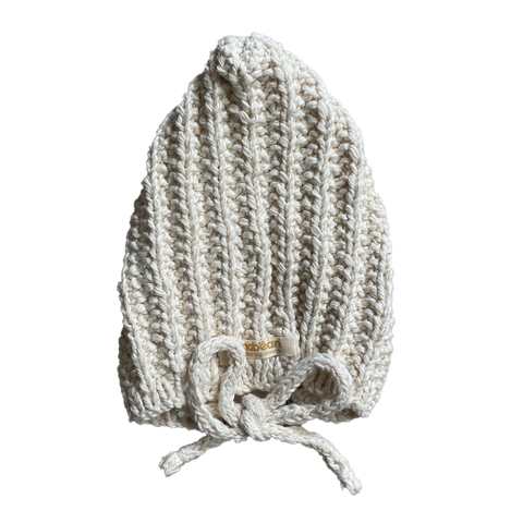 baby bonnet fisherman stitch 0-12m