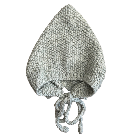 baby bonnet seed stitch 6-12m