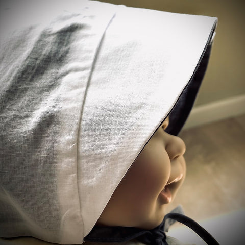 reversible baby bonnet